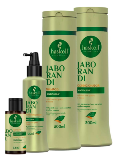 Greasy Hair Balance Natural Jaborandi Hydratation Treatment Kit 2 Prod. - Haskell