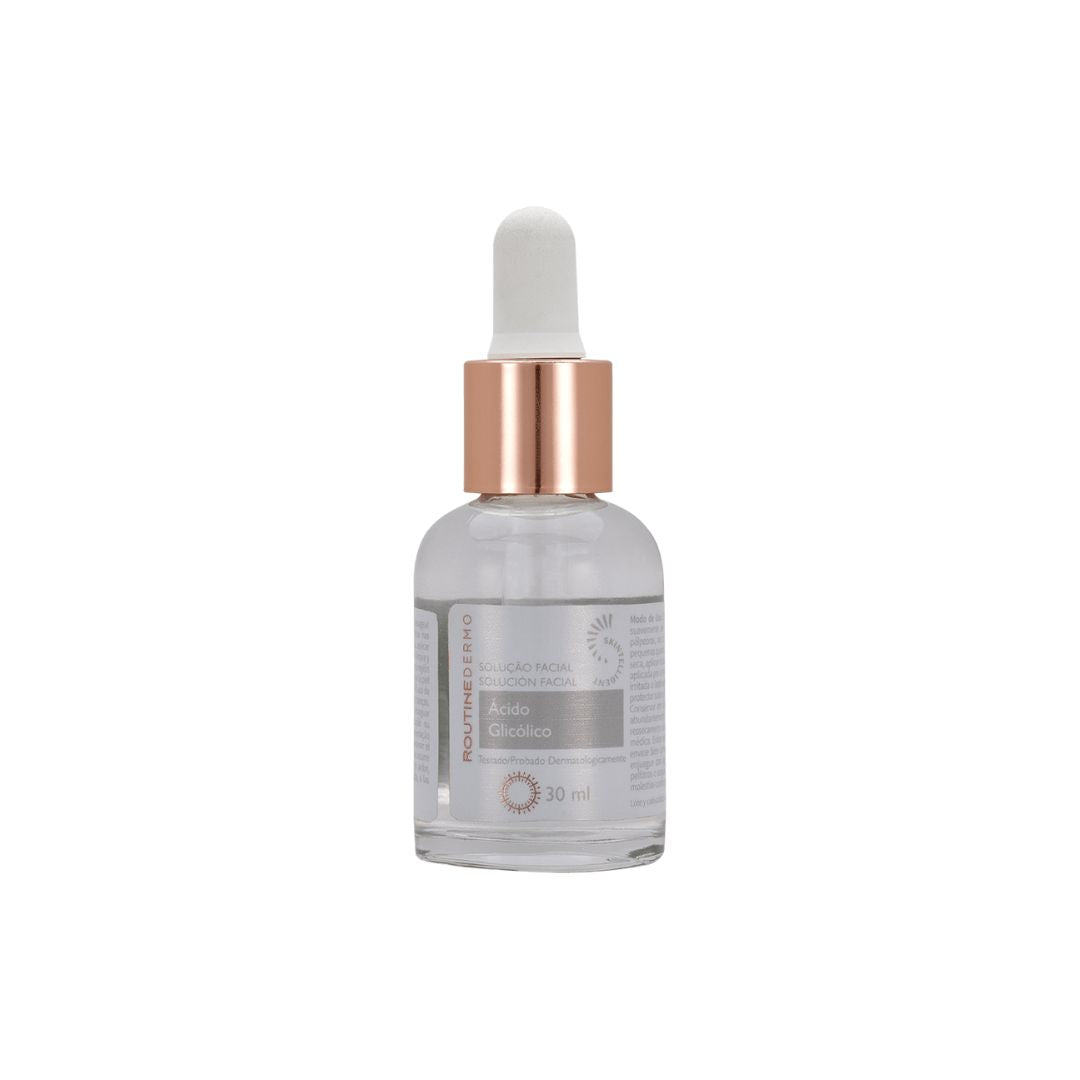 Routine Dermo Solution Visage Acide Glycolique Soin Quotidien de la Peau 30 ml Hinode