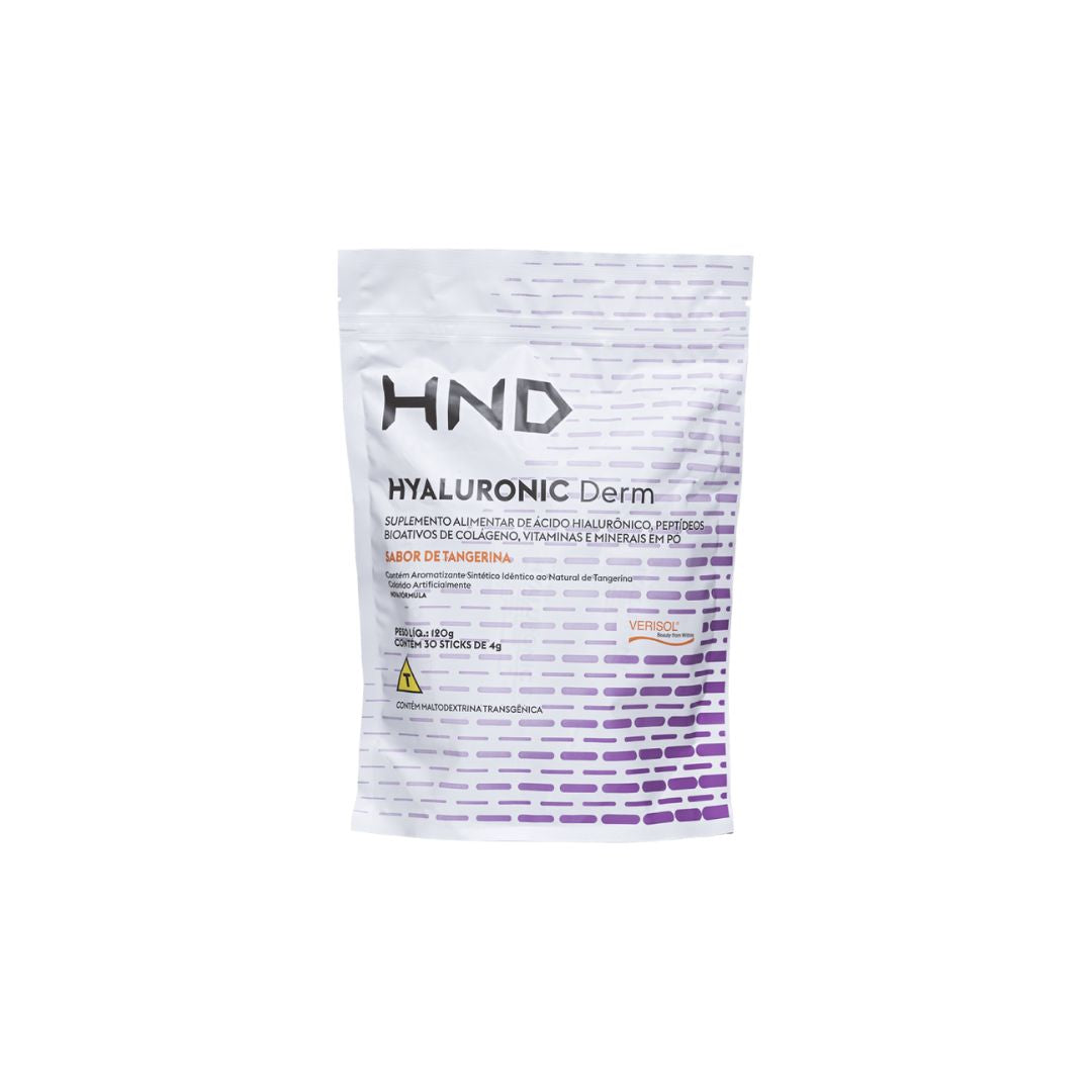 Complément alimentaire à l'acide hyaluronique Derm HND Boisson saveur mandarine 120g Hinode