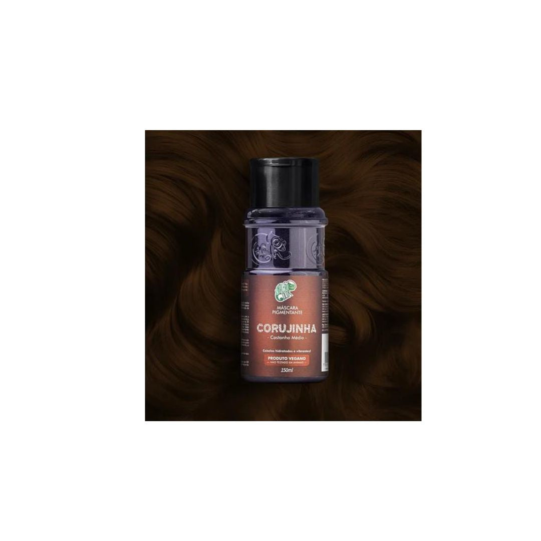 Kit de coloration capillaire Corujinha Brown Pigment + Diluer Cream 2x 150ml Kamaleao