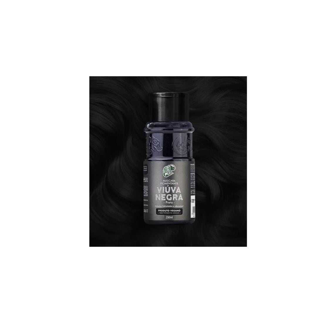 Kit de coloration capillaire Viuva Negra Black Tinting Pigment + Diluer Cream 2x 150ml Kamaleao