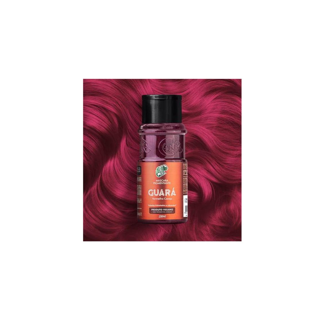 Kit de coloration capillaire avec pigment teinté violet Guara + crème diluante 2x 150 ml Kamaleao