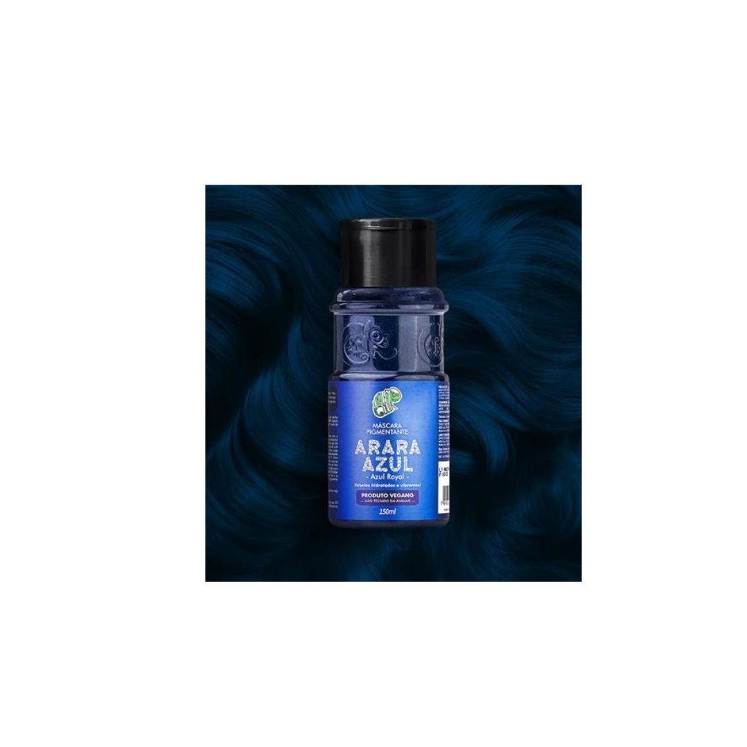 Kit de coloration capillaire avec pigment teinté et diluant Arara Azul 2x 150 ml Kamaleao