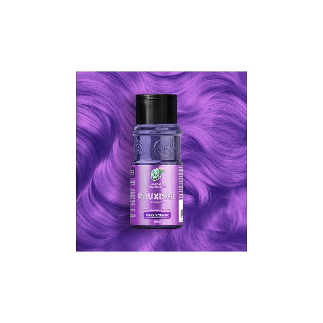 Kit de coloration capillaire avec pigment teinté violet Rouxinol + crème diluante 2x 150 ml Kamaleao