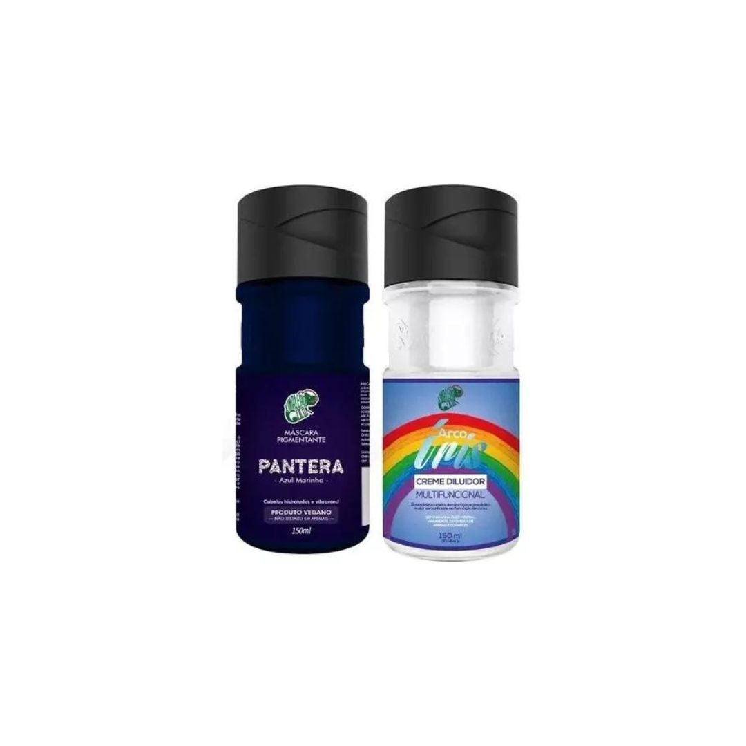 Kit de coloration capillaire Pantera Blue Tinting Pigment + Diluer Cream 2x 150ml Kamaleao