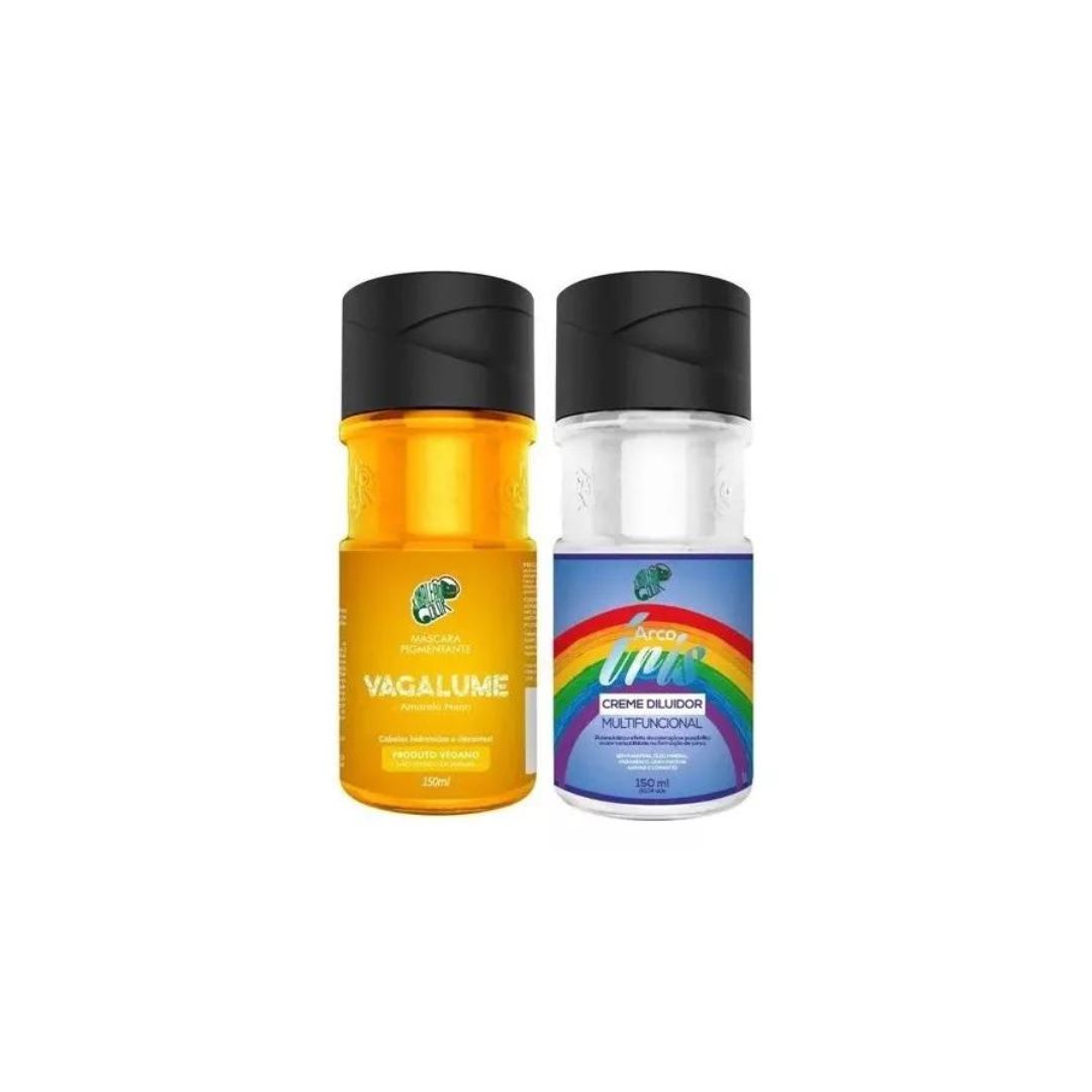 Kit de coloration capillaire Vagalume Yellow Tinting Pigment + Diluer Cream 2x 150ml Kamaleao