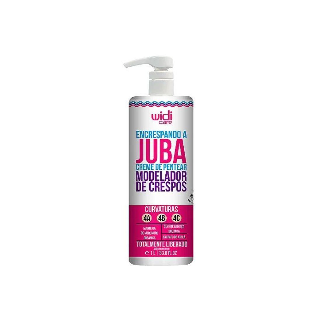 Enveloppement à Juba Crème Peignante Soin Cheveux Bouclés Ondulés Crépus 1L Widi Care