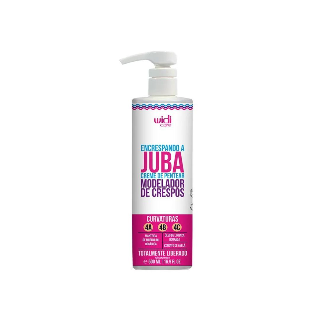 Enveloppement à Juba Crème Peignante Soin des Cheveux Bouclés Ondulés Crépus 500ml Widi Care