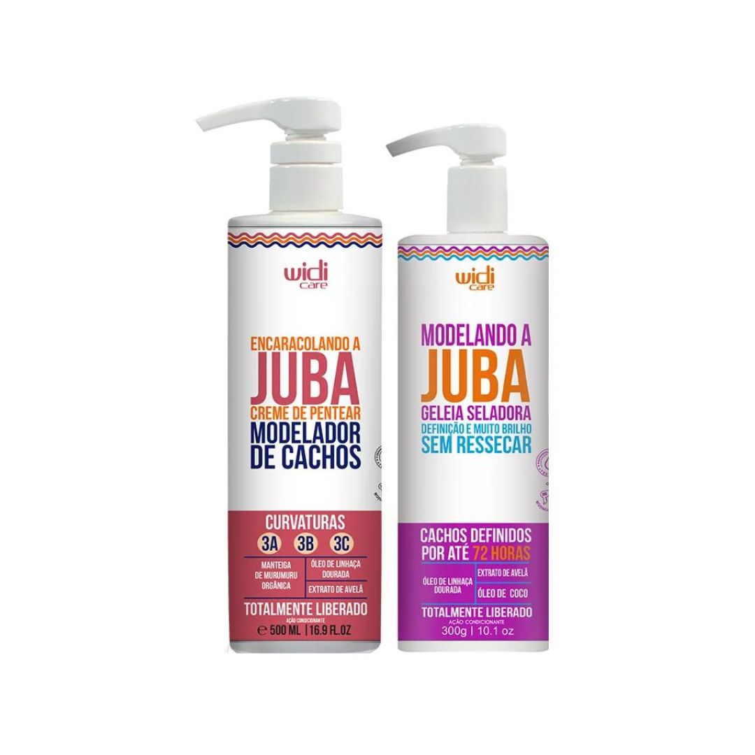 Juba Encaracolando + Modelando Kit de traitement de définition pour cheveux bouclés et ondulés