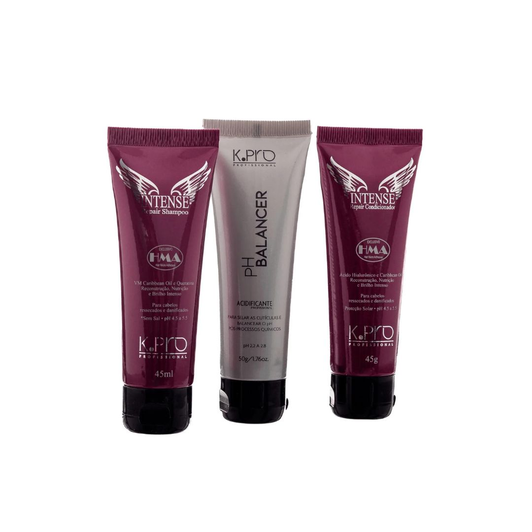 Kit de voyage mini shampooing et revitalisant acidifiant pour cheveux pH Balancer + Repair K.Pro