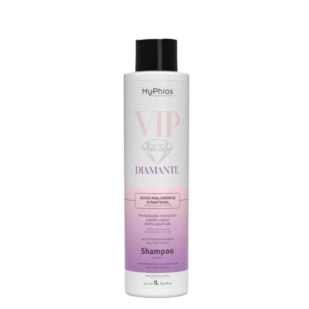 Shampooing capillaire VIP Diamond Soin revitalisant à l'acide hyaluronique 1L My Phios