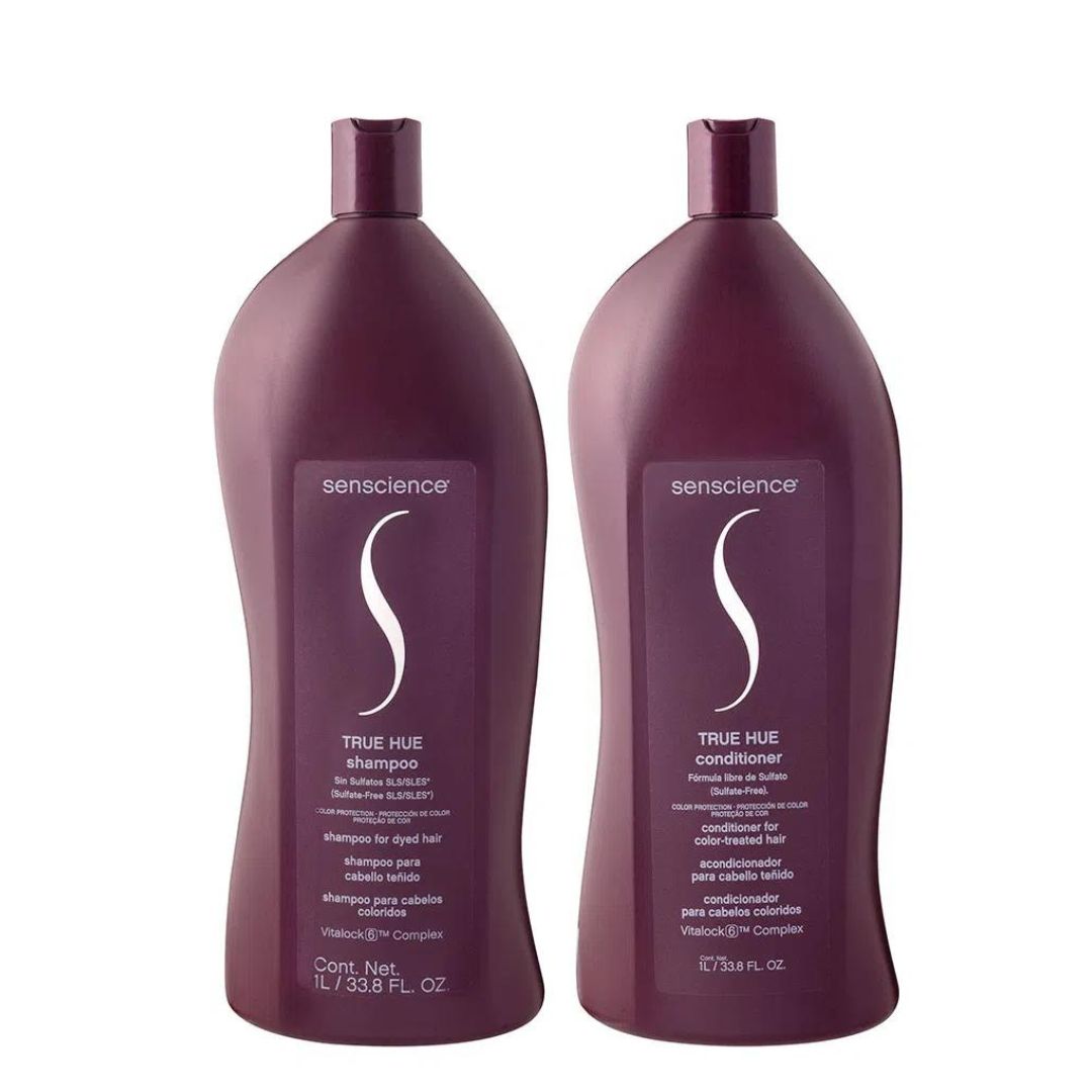 Kit de traitement de coloration capillaire True Hue, shampoing et revitalisant, 2 x 1 L, Senscience