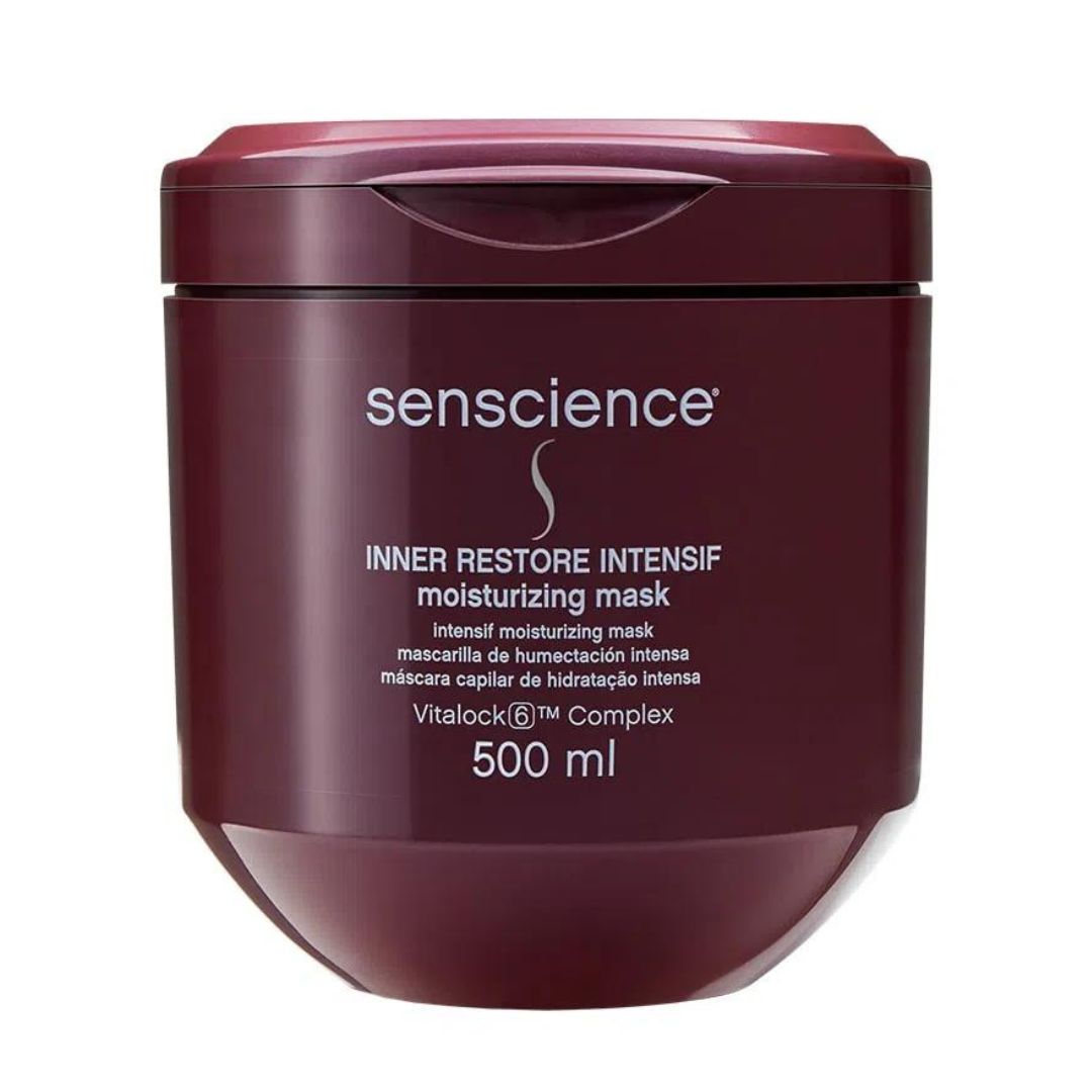 Masque de traitement hydratant intensif pour cheveux crépus Inner Restore 500 ml Senscience