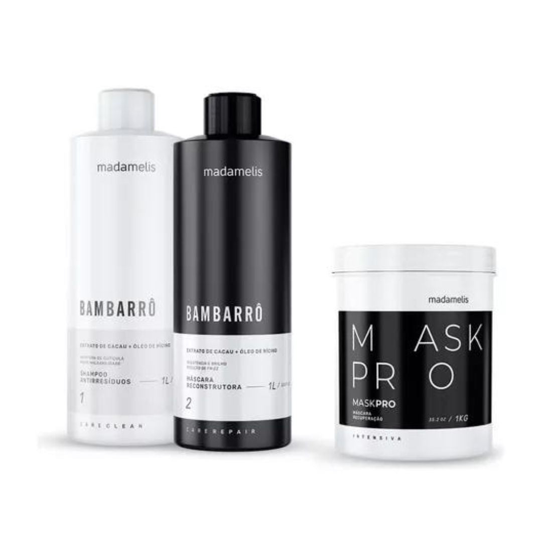 Kit Lissage Progressive Bambaro + Masque Pro 3x 1 Madamelis