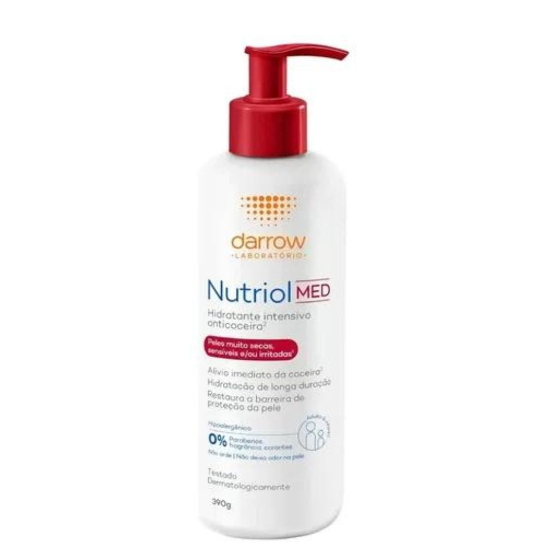 Lotion hydratante intensive anti-démangeaisons Nutriol Med pour soins de la peau 390 ml Darrow