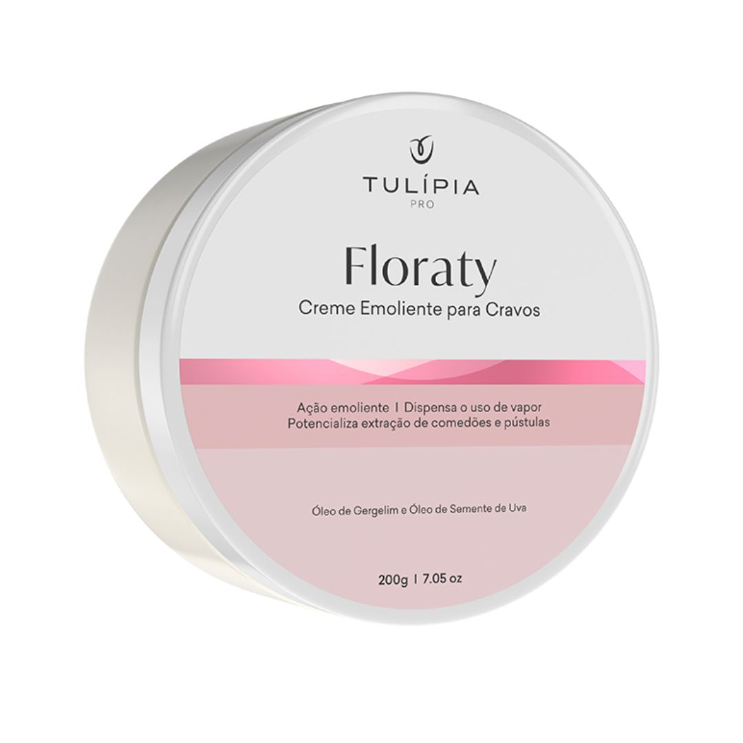 Crème nettoyante émolliente pour le visage Floraty Soin de la peau 200 g Tulipia