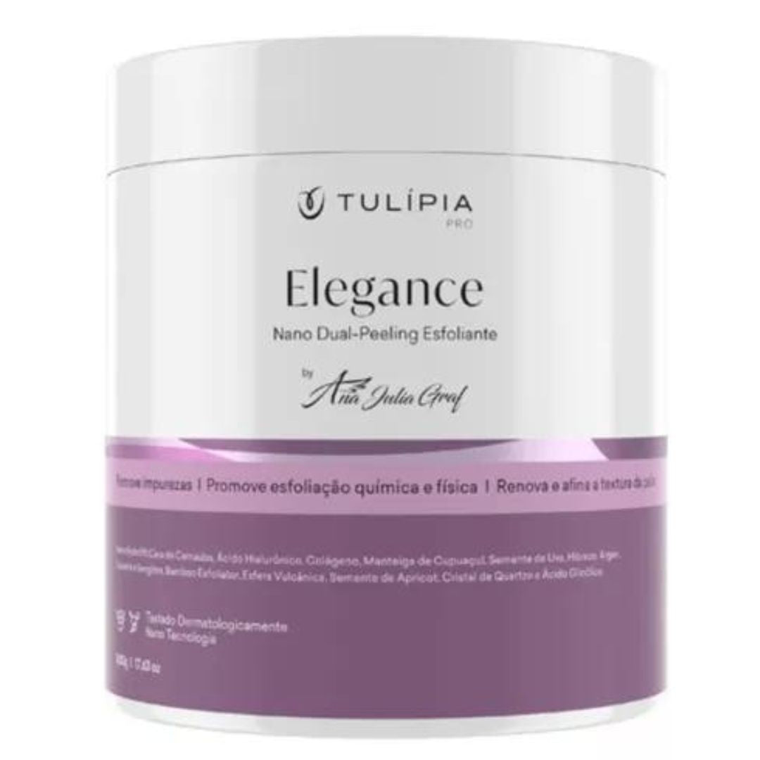 Crème exfoliante pour le corps Elegance à l'acide glycolique 500 g Tulipia