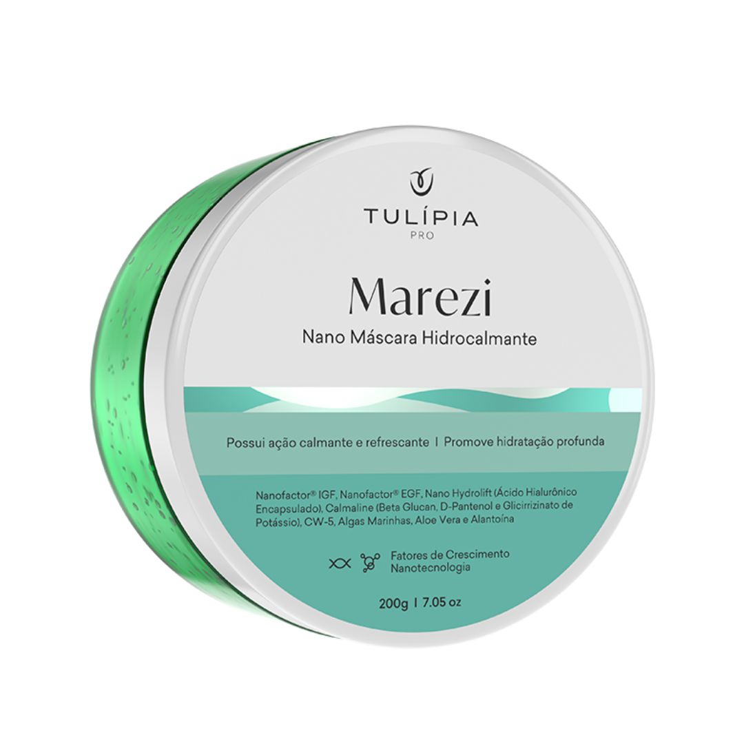 Masque facial hydrocalmant Marezi Soin hydratant pour la peau 200 g Tulipia