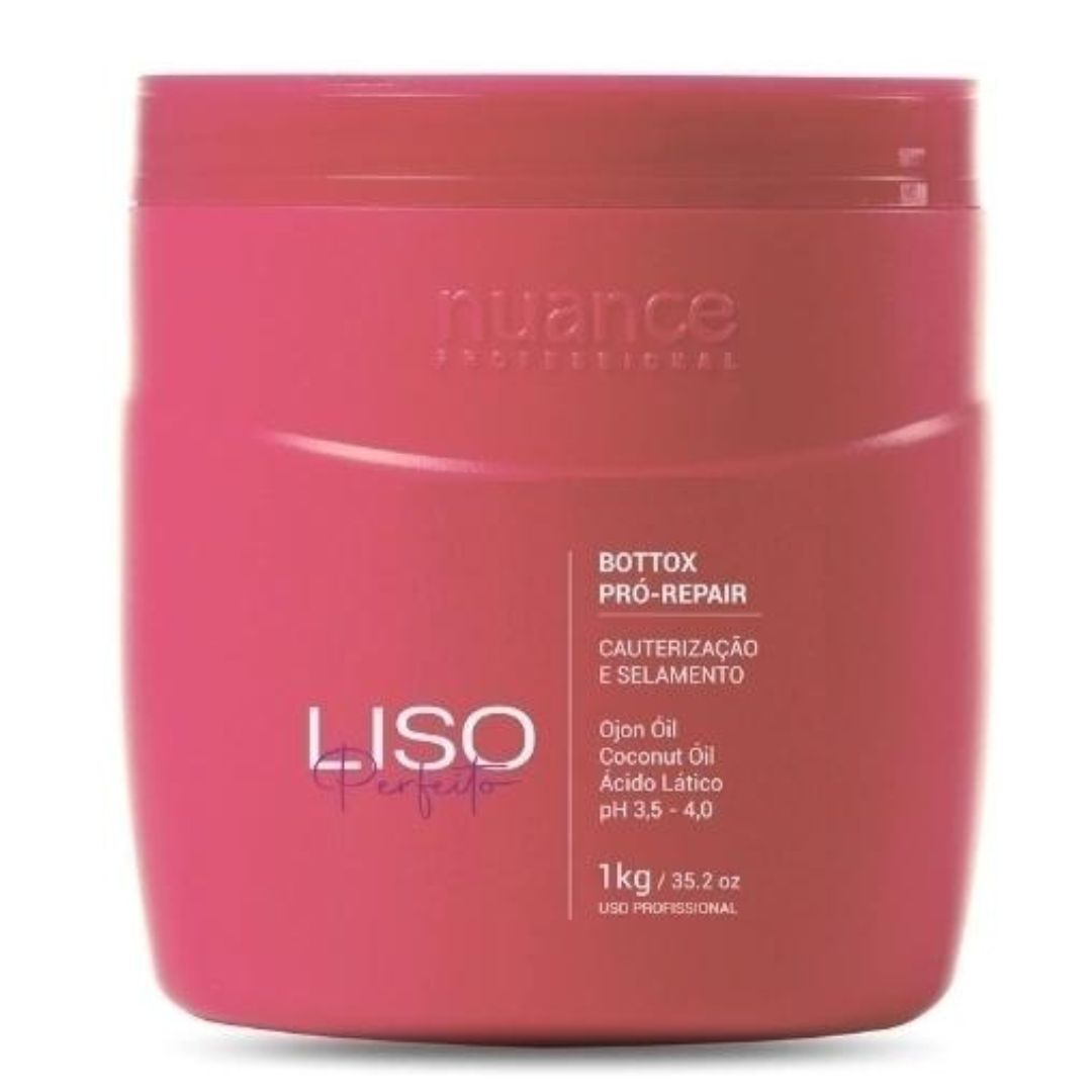 Liso Perfeito Deep Hair Mask Volume Reducer Straightening Cream 1Kg Nuance