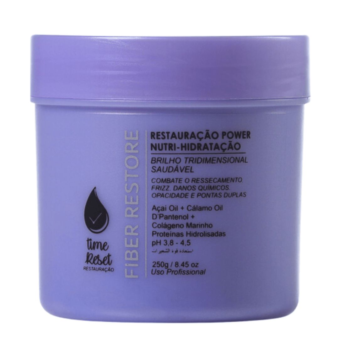 Masque Fiber Restore Traitement Anti-Frisottis Cheveux Secs Abîmés 250g Nuance