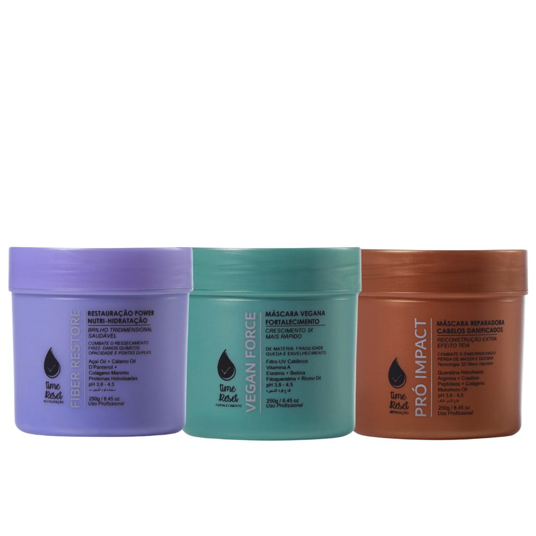 Masques de soin à domicile Hair Schedule Kit de traitement pour cheveux abîmés 3x 250g Nuance