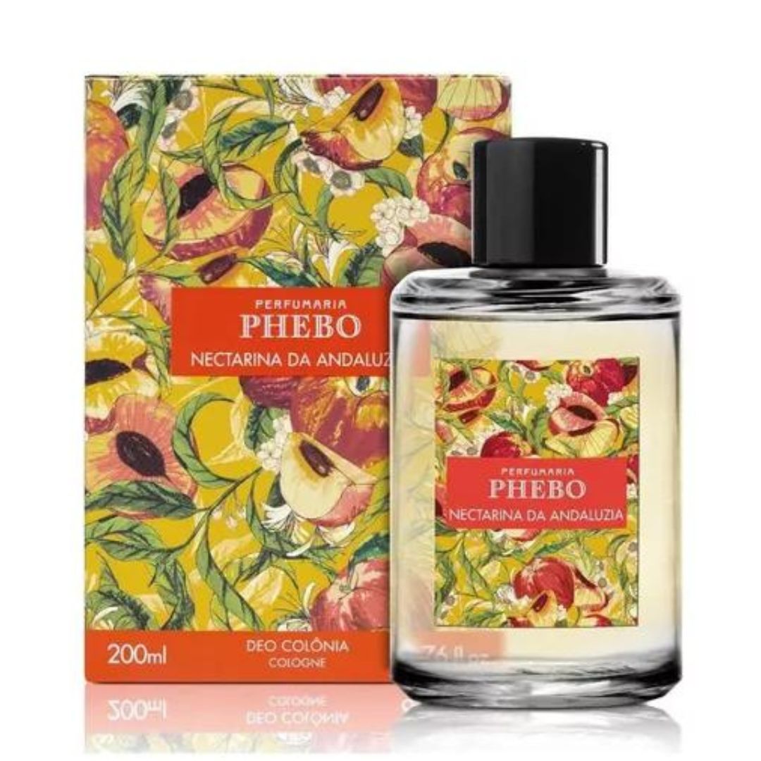 Phebo Nectarina Da Andaluzia Deo Cologne Parfum Corps Fruité Fragance 200ml