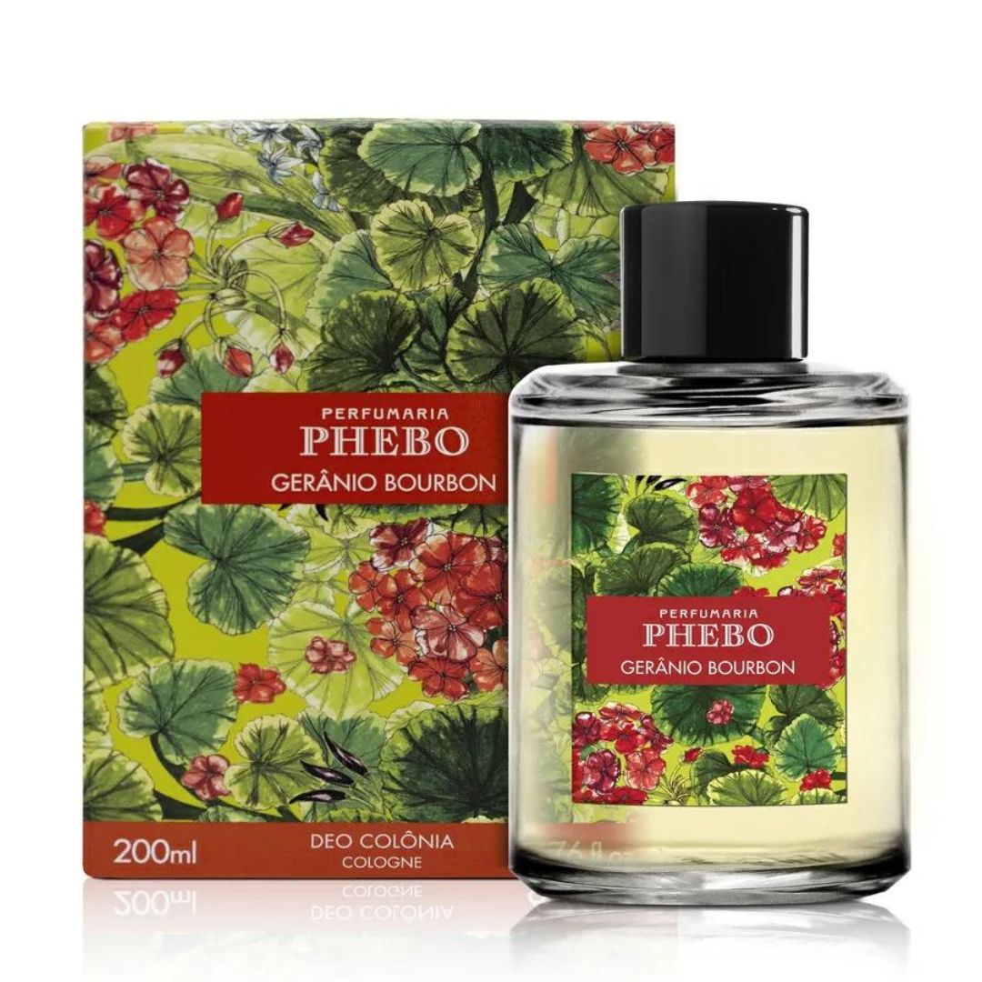 Phebo Geranio Bourbon Deo Cologne Parfum Corps Parfum Floral 200 ml