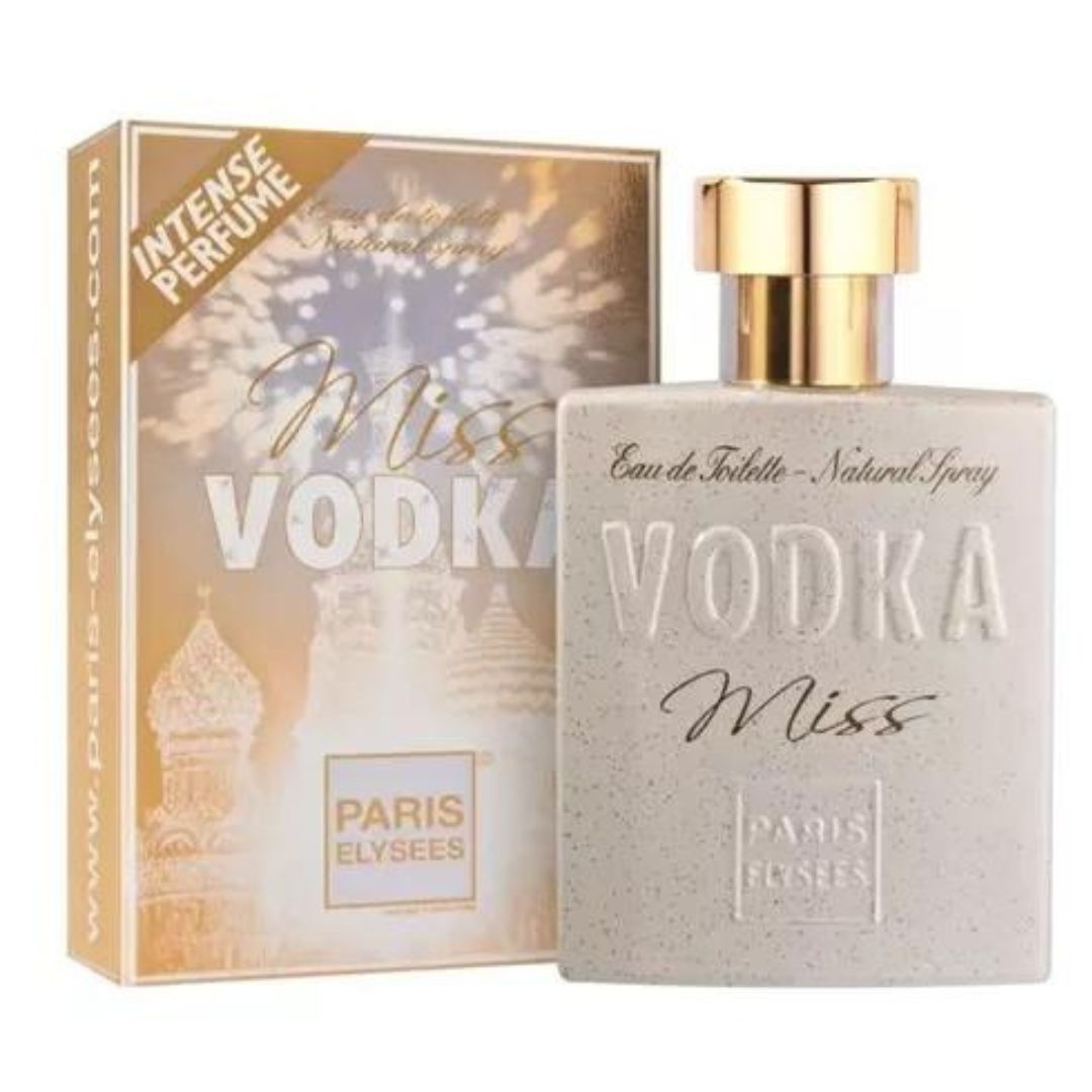 Vodka Miss For Her Eau de Parfum Floral Fuity Fragance Parfum 100 ml Paris Elysées