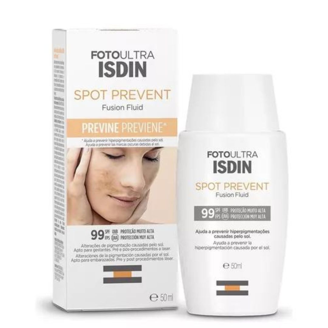 Spot Prevent Fusion Fluid FPS 99 Facial Sunscreen Sensitive Skin Care 50ml Isdin