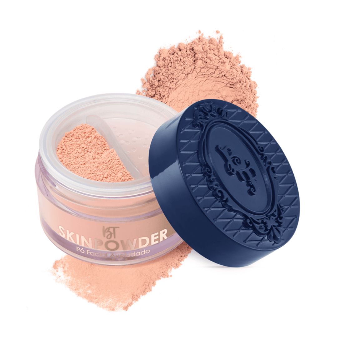 Poudre libre Velvety Facial Skinpowder Quartz Color Makeup 20g Bruna Tavares