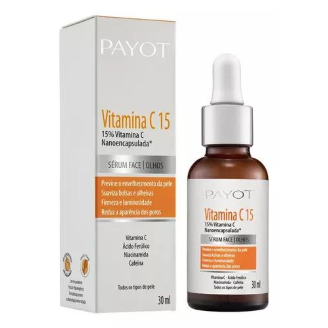 Sérum Visage Vitamine C15 Soin Hydratant Antioxydant 30 ml Payot