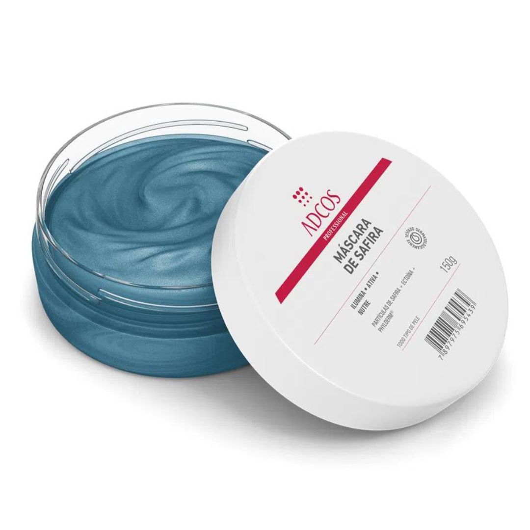 Masque hydratant pour le visage à l'acide hyaluronique saphir Soin de la peau 150 g Adcos