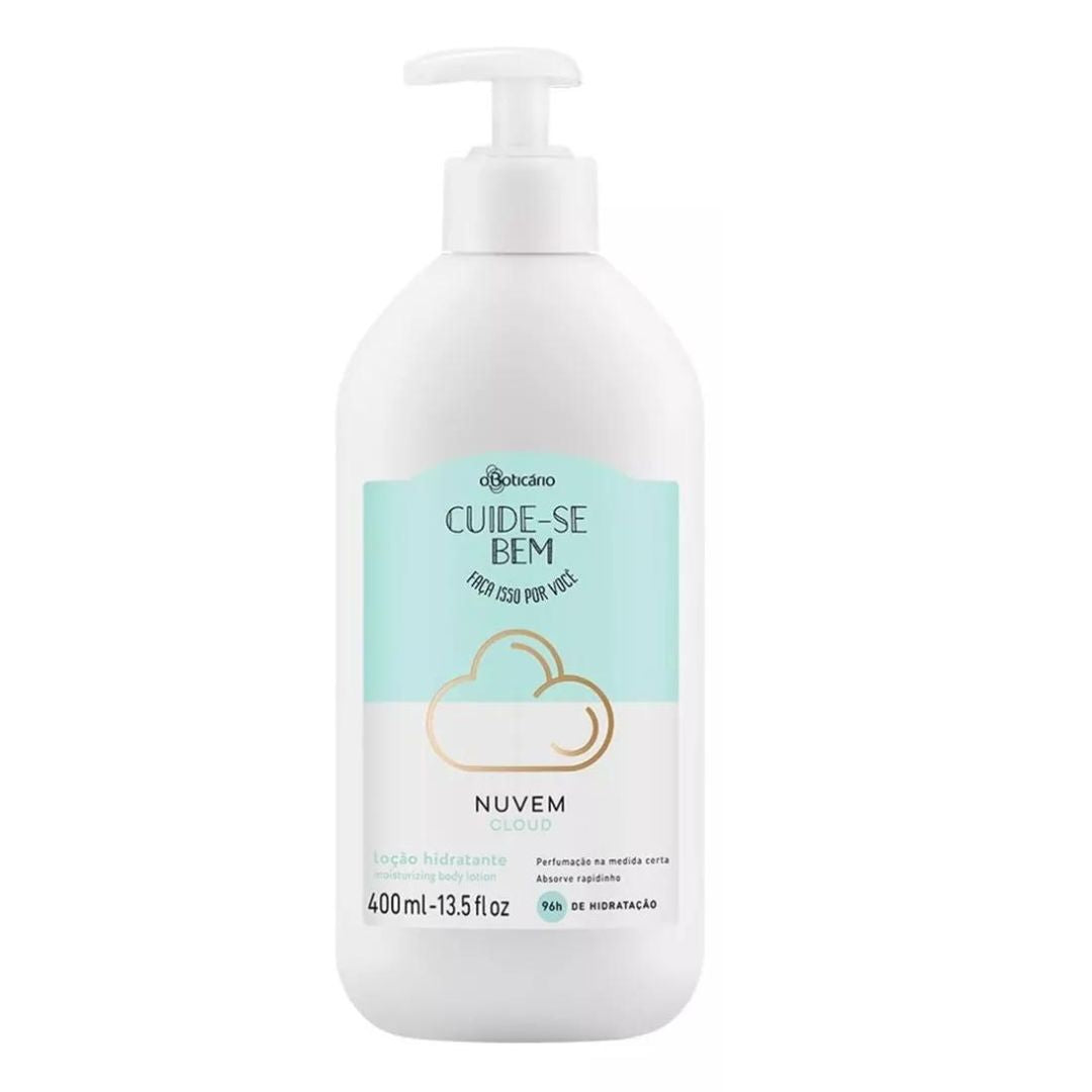 Nuvem Cloud Déodorant corporel Lotion hydratante Soins de la peau 400 ml O Boticário