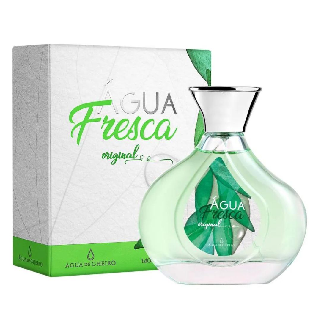 Água Fresca Deodorant Cologne Perfume Body Fragance 140ml Água de Cheiro