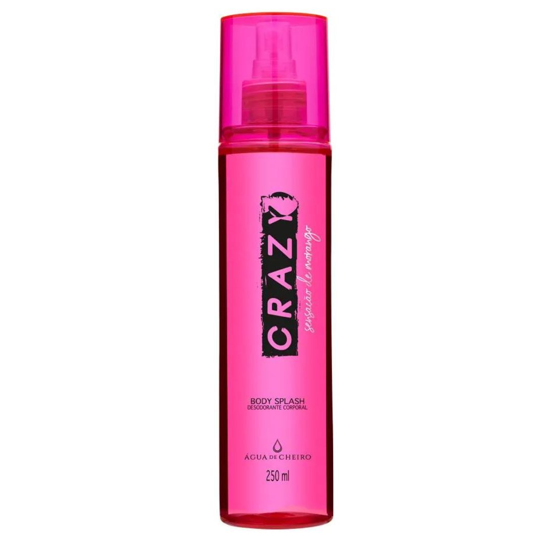 Crazy Strawberry Body Splash Déodorant Cologne Fragance 250ml Água de Cheiro