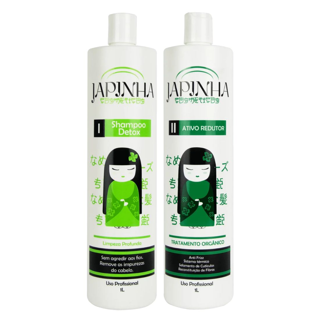 Kit de traitement lissant actif pour cheveux Organic Reducer 2x 1L Japinha