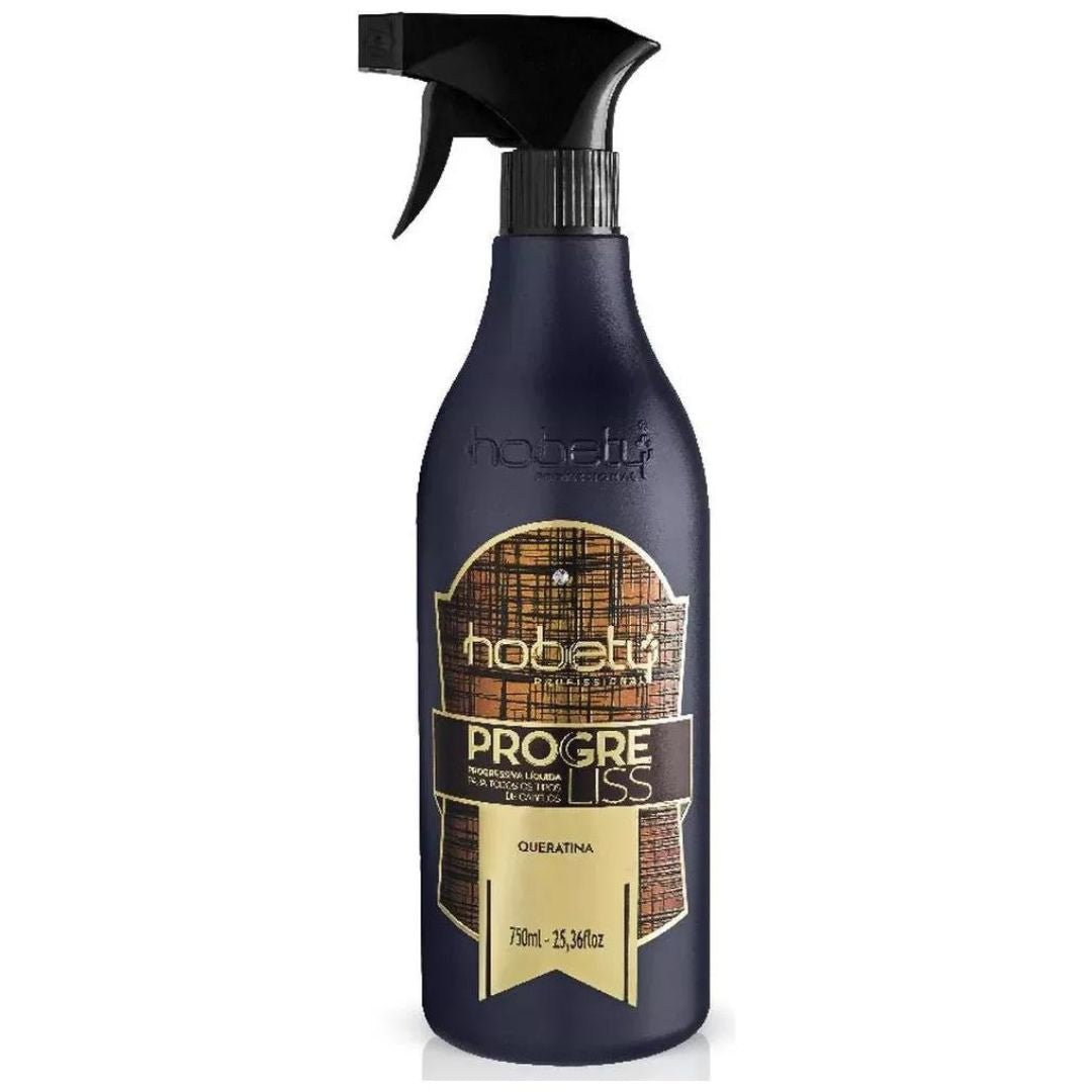 Lissage progressif à la kératine Progreliss Hair 750 ml Hobety