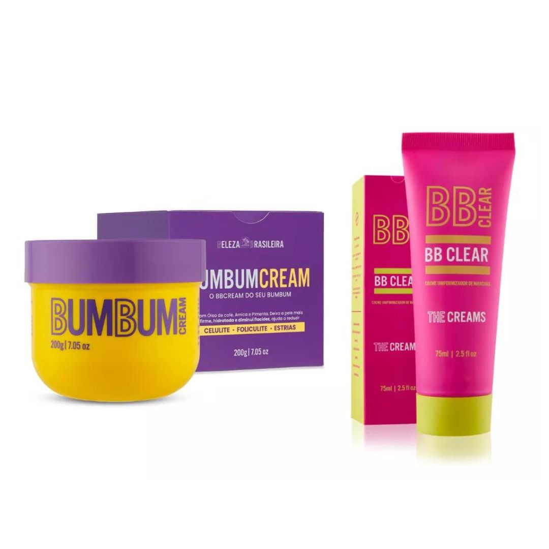 Kit Crème Raffermissante Bubum + Crème Anti-Taches BB Clear Beleza Brasileira