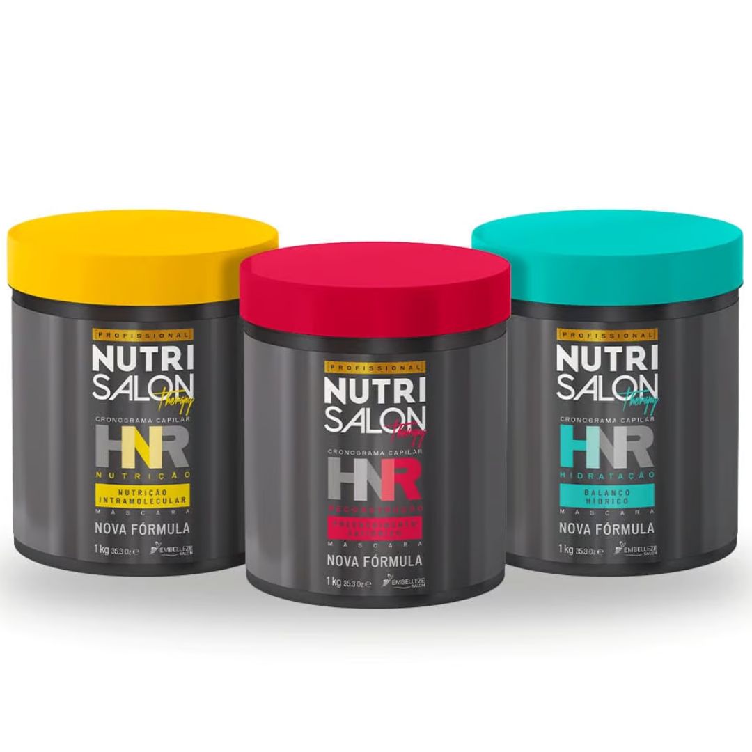 Kit de nutrition et de reconstruction hydratante pour les cheveux HNR 3x1 Embelleze