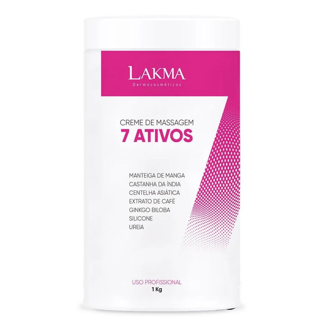 Crème de massage anti-cellulite modelante corporelle aux 7 actifs 1 kg Lakma