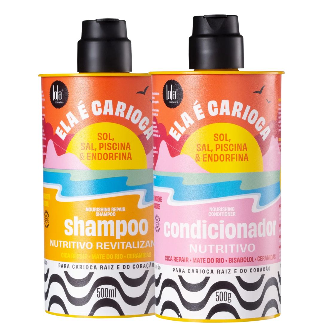 Ela e Carioca Shampoo Conditioner Home Care Kit 2x 500 Lola Cosmetics