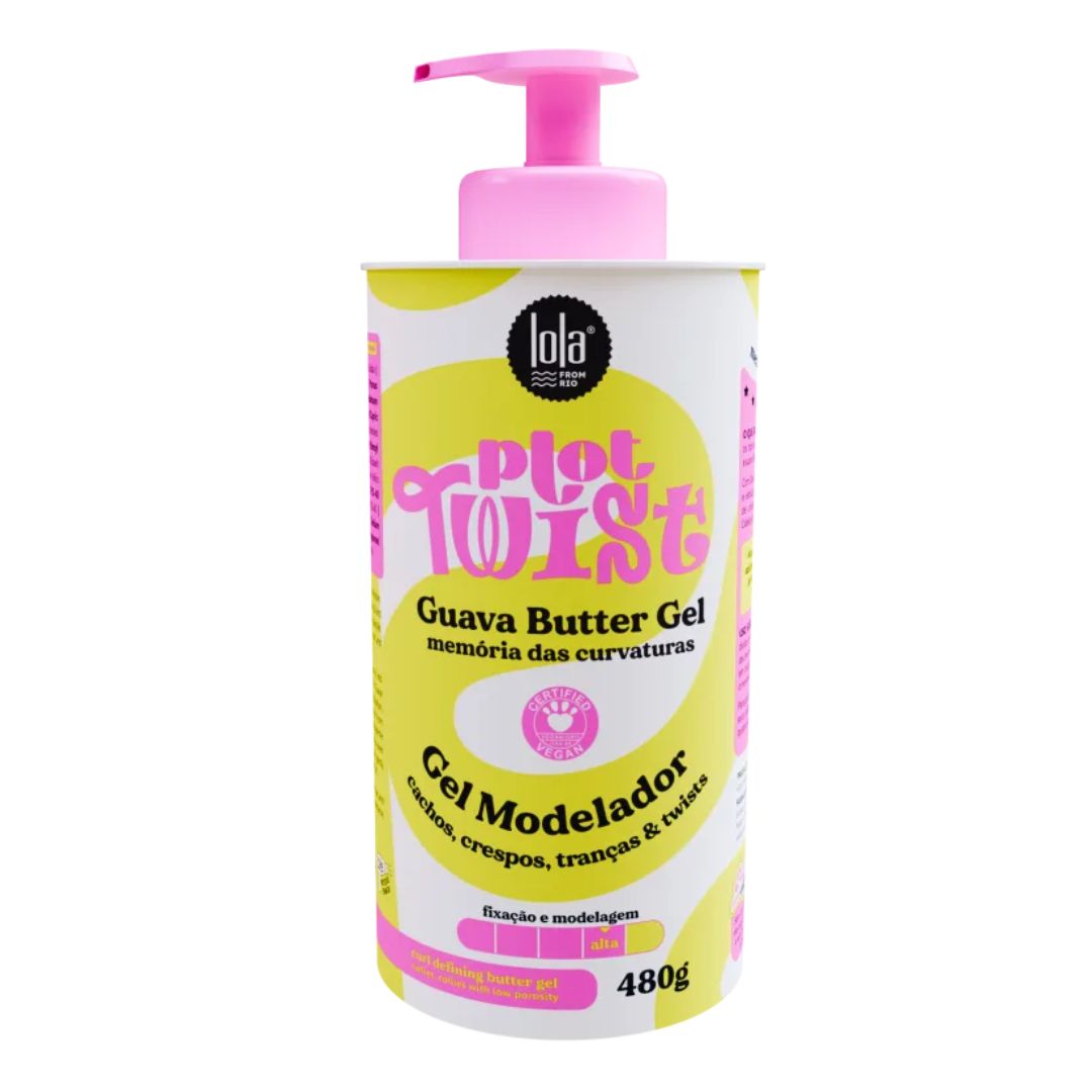 Gel de modelage capillaire végétalien au beurre de goyave Plot Twist 480 g Lola Cosmetics