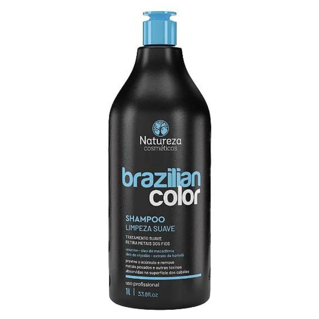 Shampoing Nettoyant Cheveux Colorés Brésiliens 1L Natureza Cosmetics