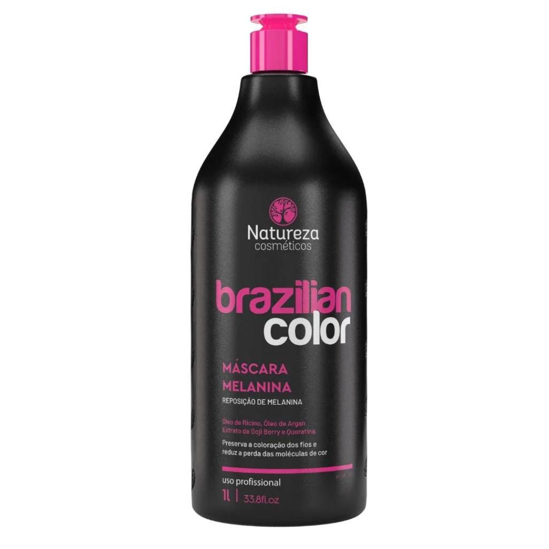 Brazilian Color Hair Melanin Replacement Mask 1L Natureza Cosmetics