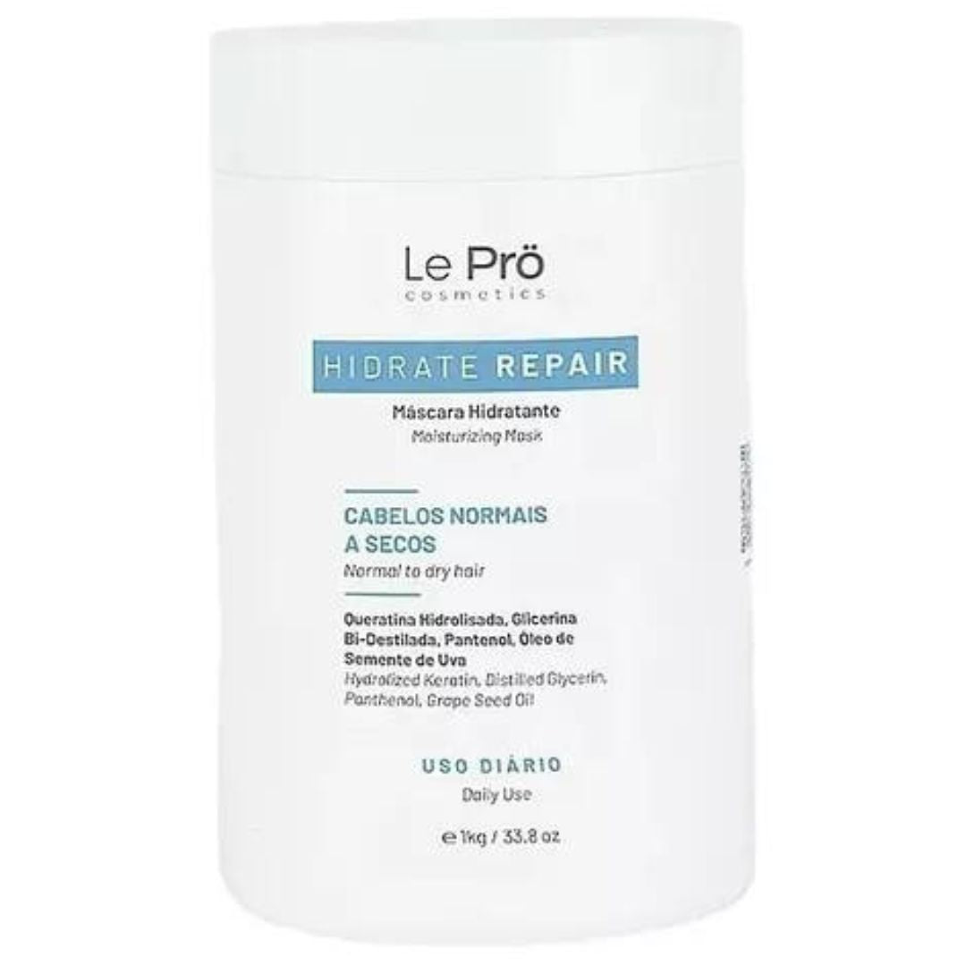 Masque quotidien hydratant et nourrissant pour cheveux Hidrate Repair 1 kg Le Pro