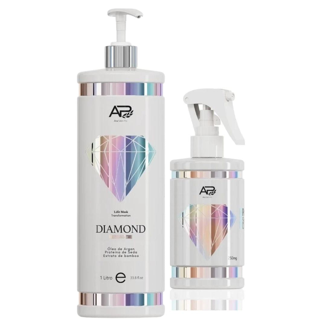 Diamond Hair Lifting Straightener + Leave-in Kit Ana Paula Carvalho