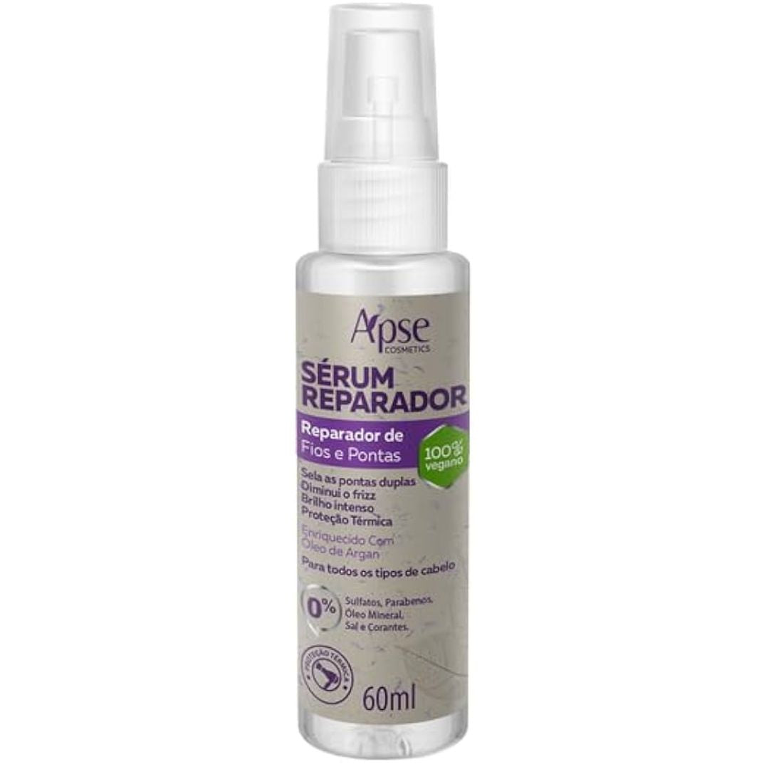 Tips Repairer Serum Anti Frizz Shine Hair Finisher 60ml Apse