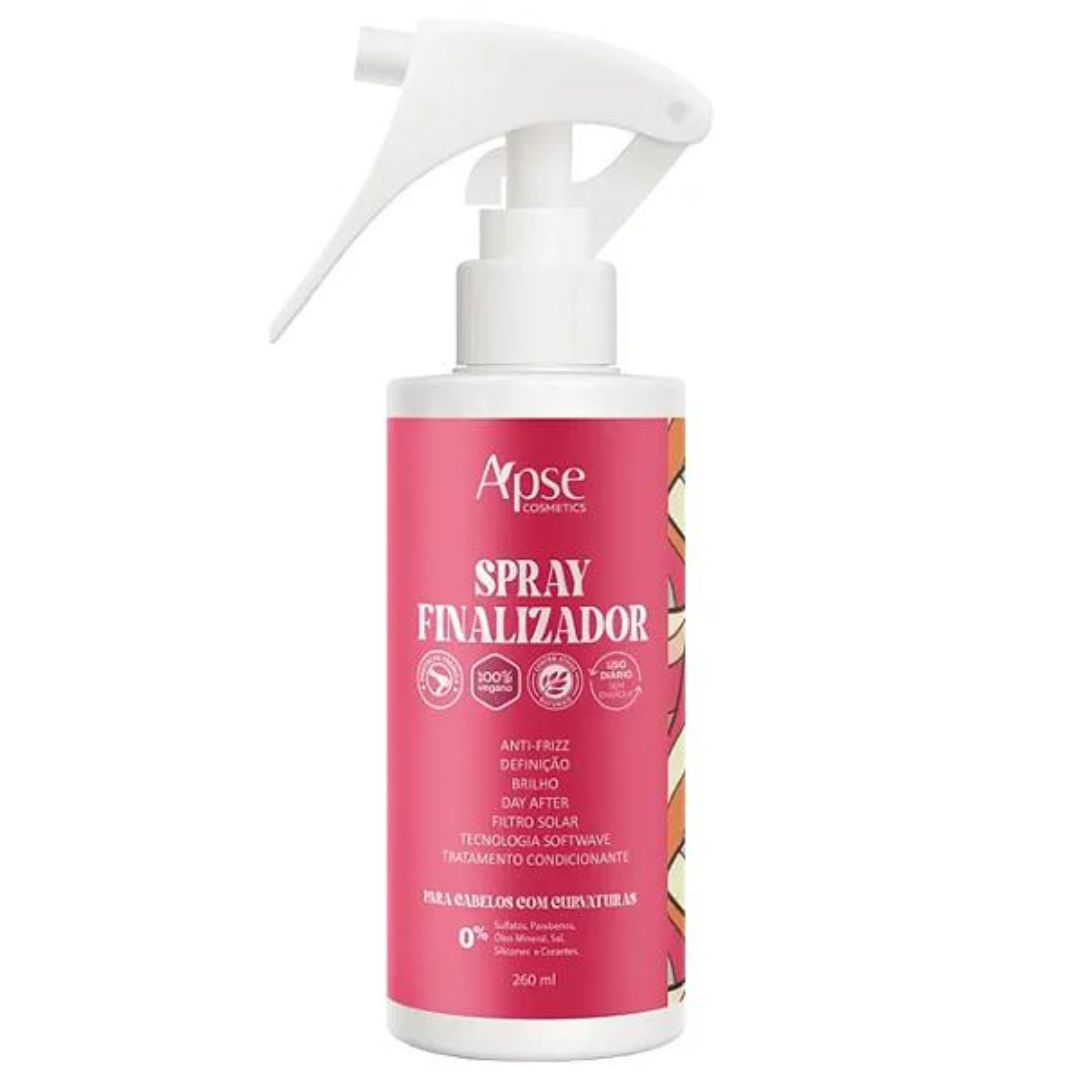 Vegan Curly Hair Finisher Revitalizing Spray 260ml Apse