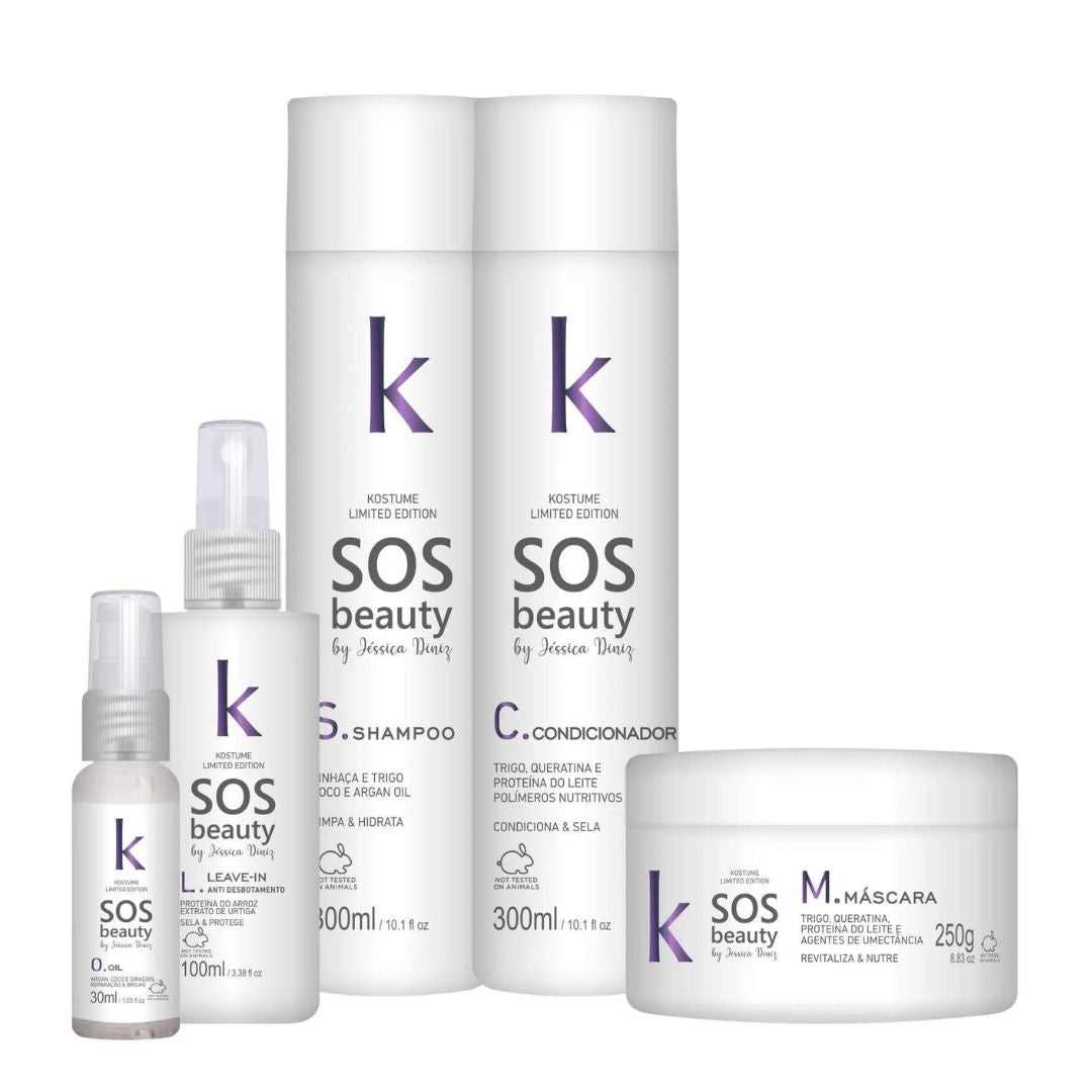 SOS Beauty Jessica Diniz Home Care Hair Treatment Kit Kostume