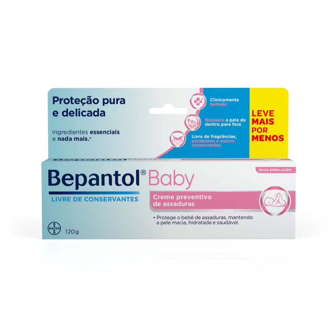 Lot de 2 pommades crème préventives pour érythème fessier Bepantol pour bébé 120 g